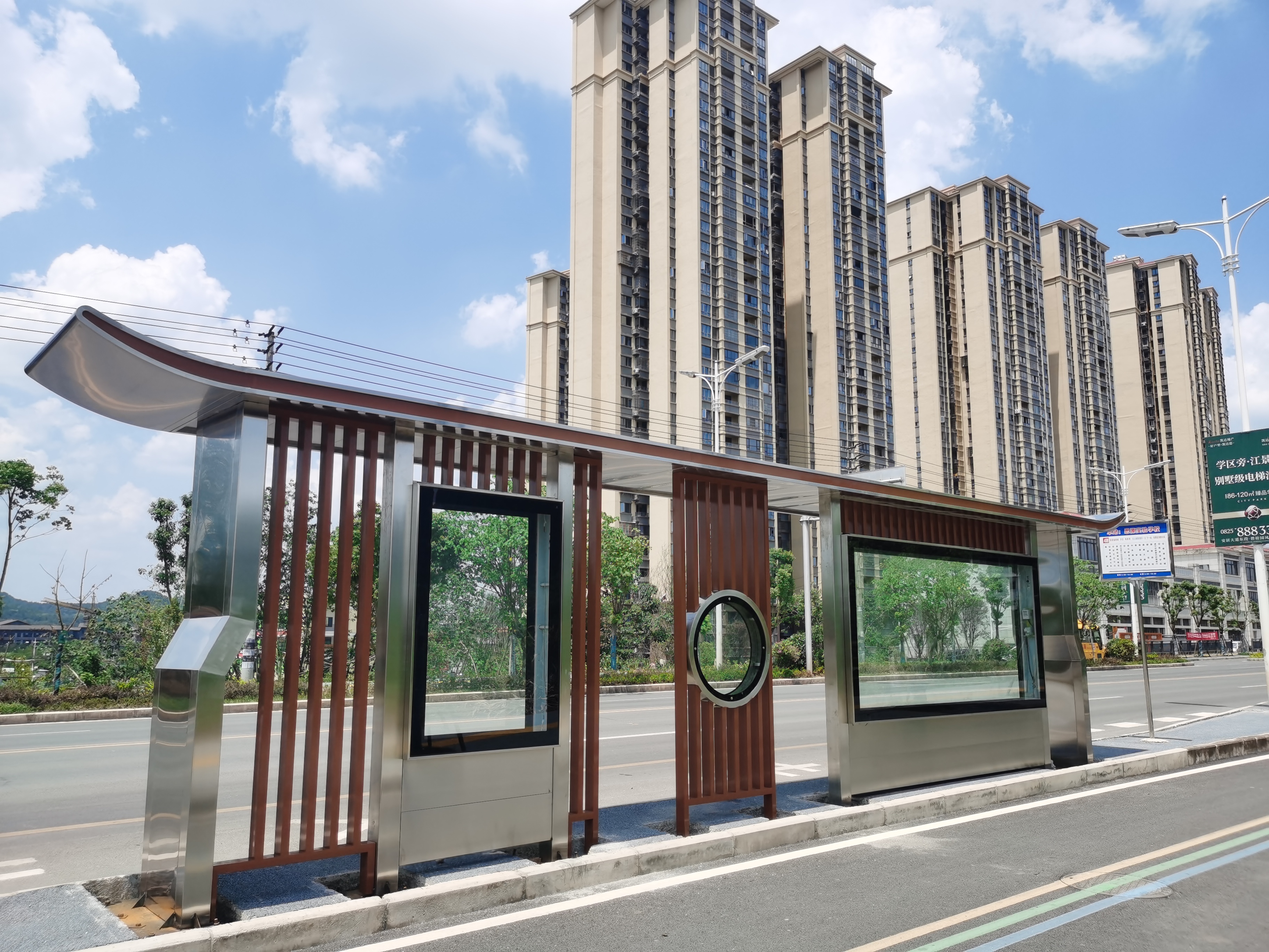 四川遂寧公交站臺改造項目